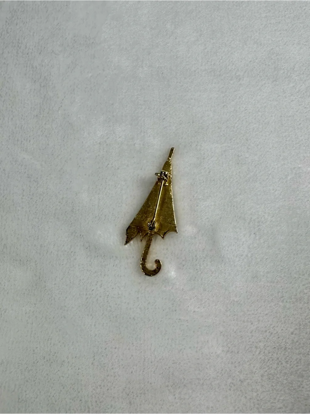 Gold Umbrella Brooch Pin